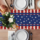 Patriotic Stars and Stripes Table Runner 13 x 60 Inch Party Décor