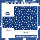 50 Count American Flag Paper Napkins Red White Blue Cocktail Set