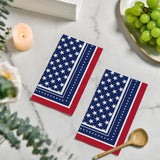 100 Count Patriotic Guest Napkins 3 Ply American Flag Hand Towels