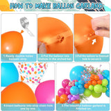 Tropical Balloon Arch Garland Kit: Rainbow Pool Party Decorations, Hawaiian Luau Birthday Set