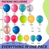 Rainbow Confetti Balloon Garland Arch Kit: Fiesta, Circus, Birthday Party Decorations