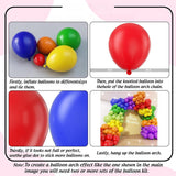 Rainbow Balloon Arch Kit 203pcs Colorful Garland Balloons Birthday Baby Shower Wedding Party Decorations