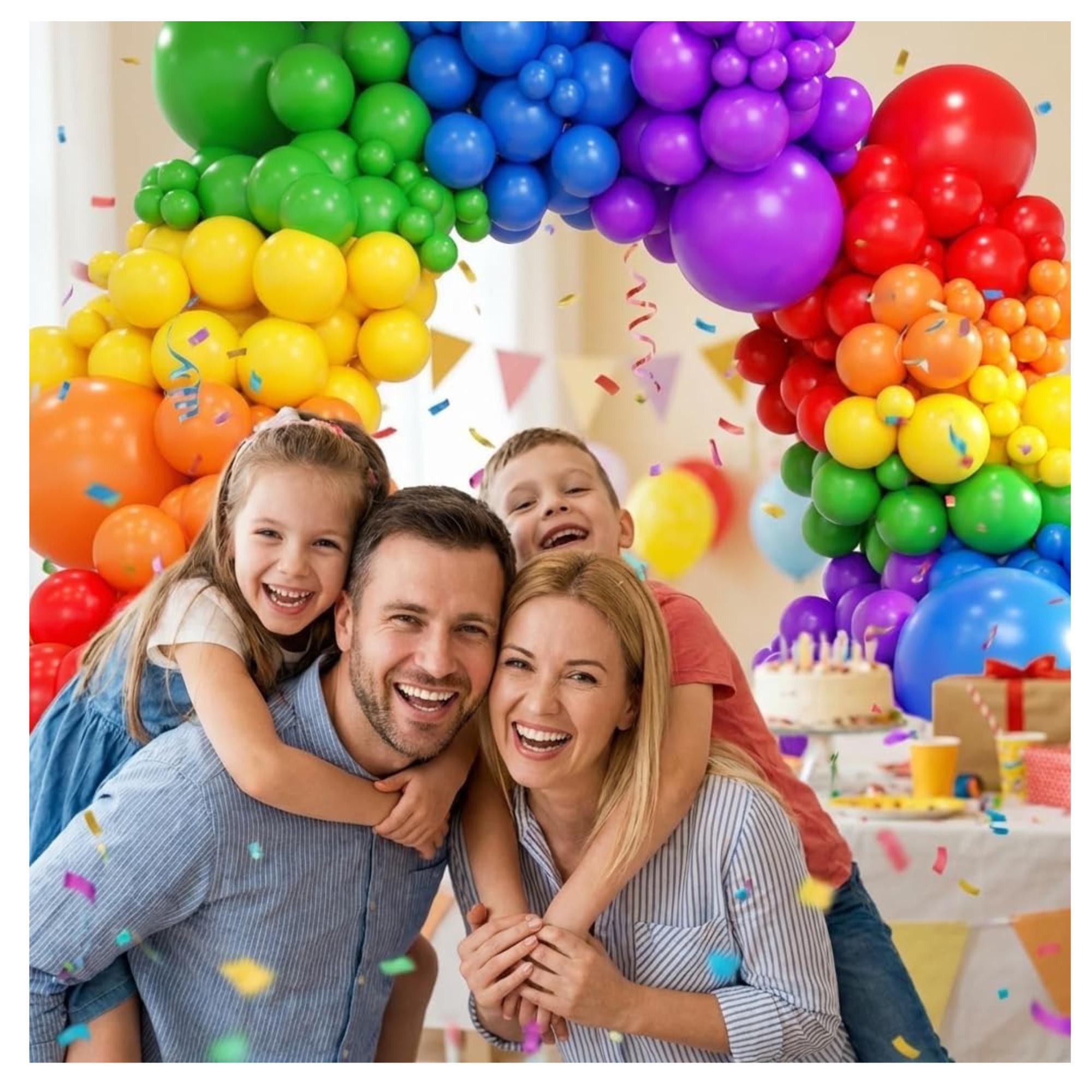 Rainbow Balloon Arch Kit 209pcs Colorful Garland Balloons Baby Shower Birthday Party Decorations