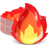 50 Piece Adventure Theme Paper Plates Camping Bonfire Party Supplies