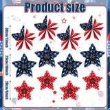 12 Piece Patriotic Paper Fan Decorations Red White Blue Hanging Set