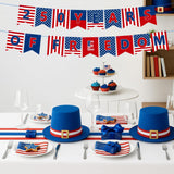 250th Anniversary Patriotic Banner Garland Red White Blue Party Décor