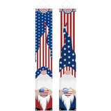 Patriotic Gnome Porch Banners 12x72 American Flag Door Hanging Décor