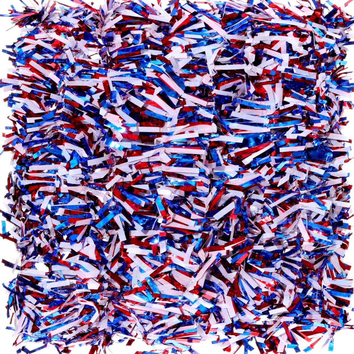 6 Piece 39.4 FT Patriotic Tinsel Garland Red White Blue Décor