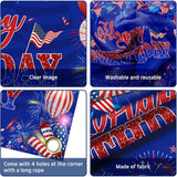 4th of July Birthday Banner Red White Blue Patriotic Photo Backdrop