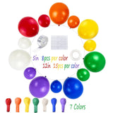Rainbow Balloon Arch Kit: 165pcs Party Balloons for Celebrations