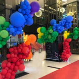 Rainbow Balloon Arch Kit: 165pcs Party Balloons for Celebrations