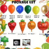 Vegetable Fruit Balloon Garland Kit: Strawberry, Carrot, Corn, Broccoli Party Decor