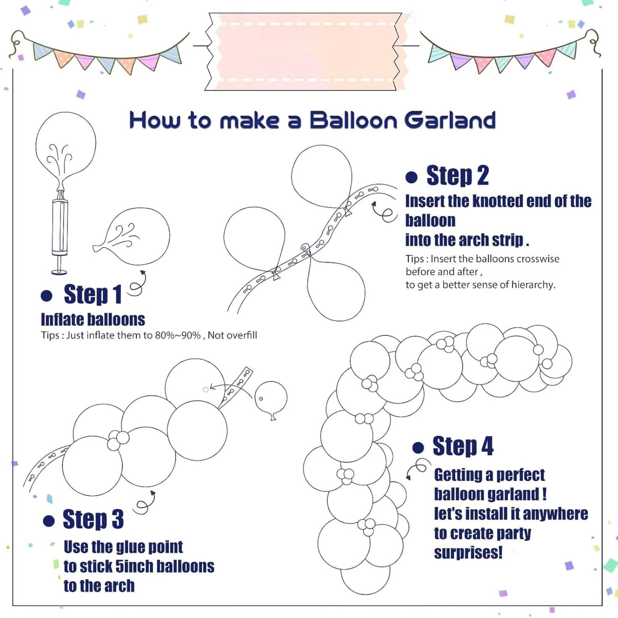 Dia de Muertos Balloon Arch Kit: Sugar Skull, Cactus, Fiesta Balloons