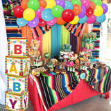 Fiesta Baby Blocks: Mexican Party Decorations for Showers, Birthdays