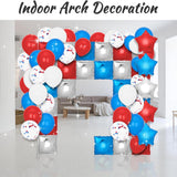 187 Pcs Patriotic Balloon Arch Kit Red White Blue Foil Backdrop