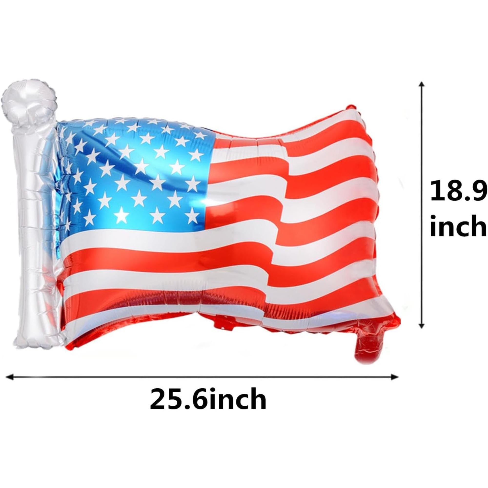 5 Pcs American Flag Balloons Patriotic Party Decor Independence Day