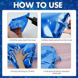 10 Pcs Star Foil Balloons 18 Inch Red Blue Silver Party Décor
