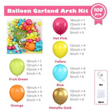 Hawaiian Balloon Arch Kit: Tropical Summer Party Garland (108pcs)