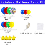 Red Blue Yellow Green Balloon Garland Arch Kit: Circus Carnival Party Decorations