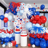 Red White Blue Balloon Arch Kit 12 Inch Patriotic Garland Decor