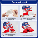 12 Pcs Memorial Day Honeycomb Centerpieces 3D Patriotic Table Decor