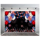4th of July Patriotic Photo Backdrop 7x5ft American Flag Banner