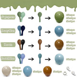 Dusty Blue Sage Green Balloon Arch Kit Woodland Bear Baby Shower Party Set