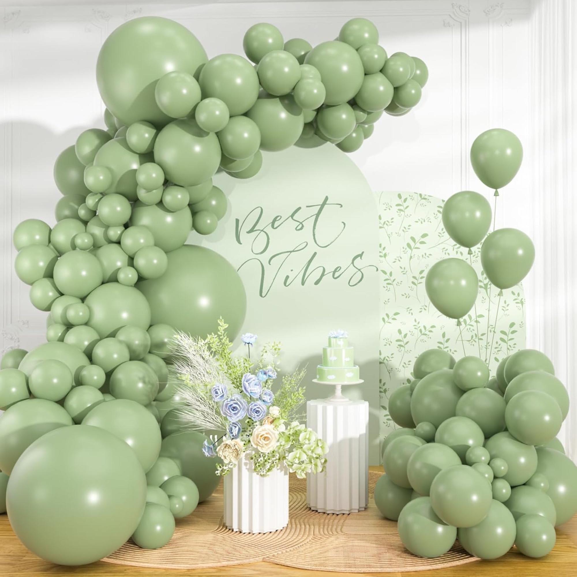 Sage Green Balloon Arch Kit 98 Pcs Forest Boho Party Decor Set Pieces