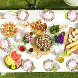 Tulip Butterfly Tableware Set for 50 Guests, Mother's Day Party Supplies