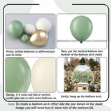 Sage Green Balloon Arch Kit Mixed Size White Sand Gold Party Decor Set