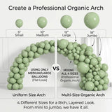 Sage Green Balloon Arch Kit 99 Pcs Olive Green Woodland Party Decor Set