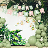 Sage Green Balloon Arch Kit: Neutral Party Decor Garland