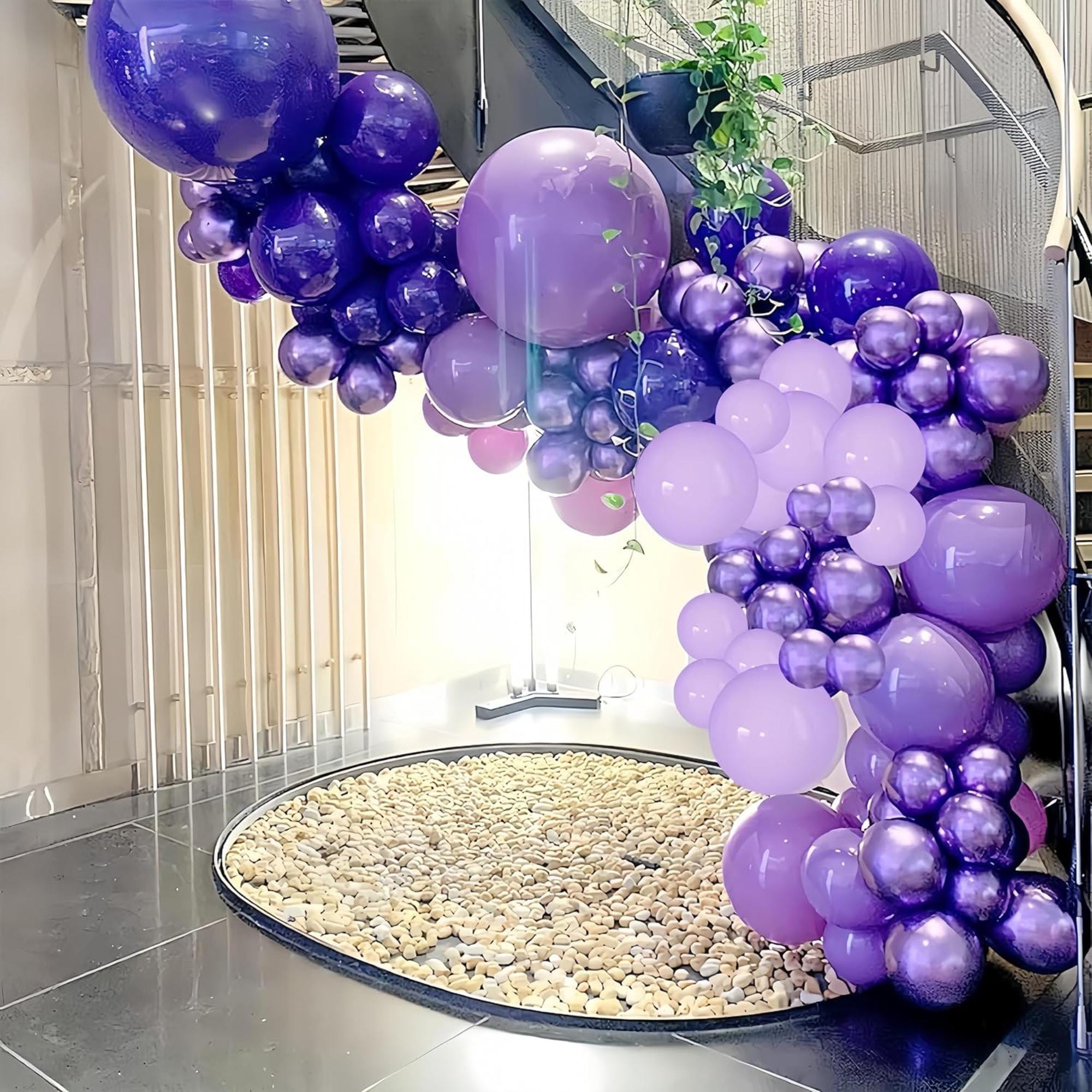 Purple Balloon Arch Kit 145 Pcs Lavender Lilac Party Decor Set