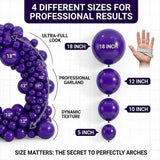Dark Purple Balloon Arch Kit 114 Pcs Boho Party Decor Set
