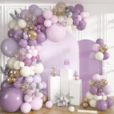 Dusty Purple Balloon Arch Kit 152 Pcs Pink Gold Party Decor Set