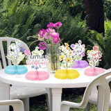 Wildflower Honeycomb Centerpieces Set of 9 Spring Floral Table Decor