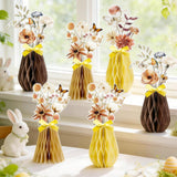 Boho Floral Centerpieces Set of 9 Brown Rustic Table Party Decor