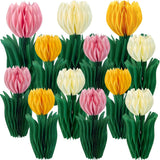 Tulip Honeycomb Centerpieces Set of 12 Spring Table Decor Party