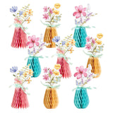 Wildflower Honeycomb Centerpieces Set of 9 Spring Table Party Decor