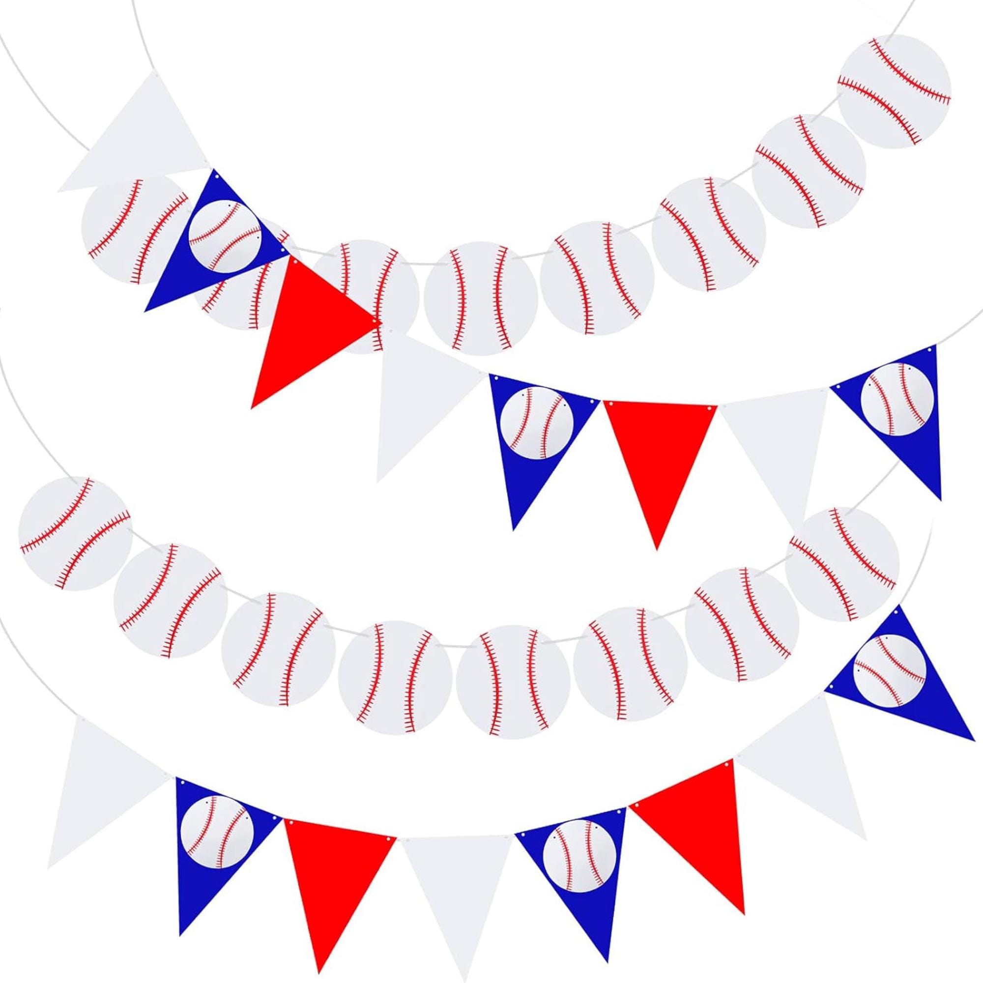 Baseball Party Banner Garland Sports Birthday Decoration Set