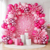 Pink Balloon Arch Kit, Star Balloons, Graduation, Birthday, Mother's Day Party Decorations