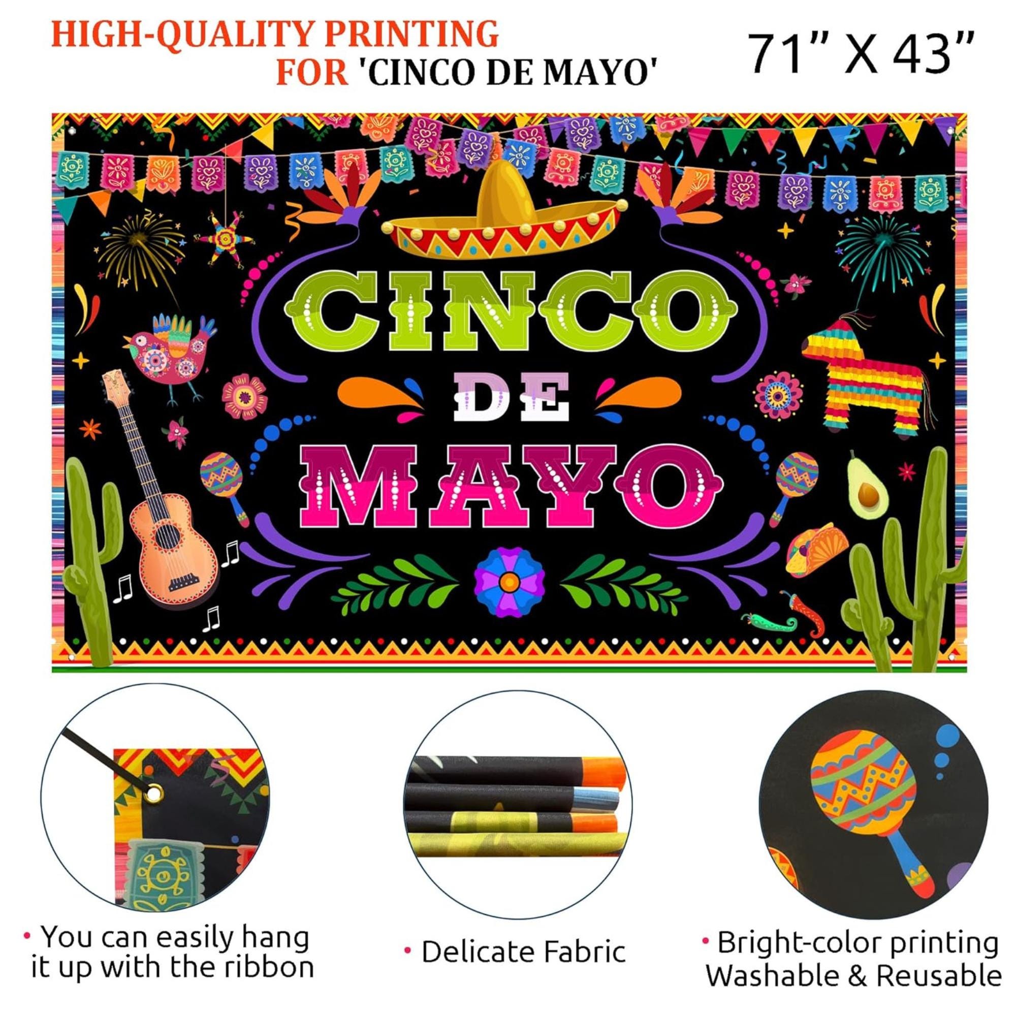 148PCS Fiesta Balloon Arch Kit Cinco De Mayo Backdrop Taco Cactus Party Decor