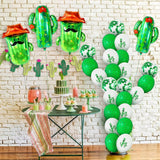 4Pcs Big 32 Inch Cactus Balloons Cinco De Mayo Fiesta Party Decorations Set