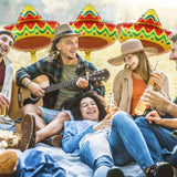 4PCS 27 Inch Fiesta Sombrero Balloons Cinco De Mayo Taco Party Decor Set