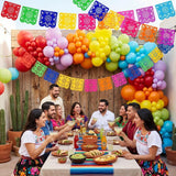 149Pcs Fiesta Balloon Arch Kit Cinco De Mayo Taco Birthday Party Decor Set