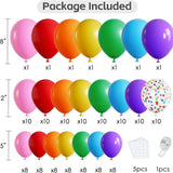 139Pcs Rainbow Balloon Arch Kit Colorful Fiesta Cinco De Mayo Party Decor Set
