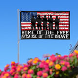 Patriotic Veteran House Flag: Double Sided USA Memorial Day Banner