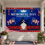 Veterans Day Photography Backdrop Memorial Day Banner Remember And Honor Patriotic Party Wall Decor