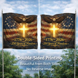 250th Anniversary USA Flag Double Sided Patriotic Outdoor Banner We The People 1776 2026 Decor