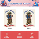 Always Remember Our Heroes Garden Flag Patriotic Veteran Yard Decoration Memorial Day Outdoor Flag
